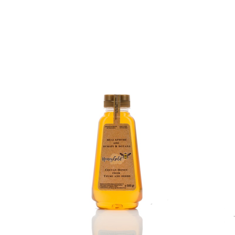 Μέλι Honey Gold 500gr Squeeze Θυμάρι Βότανα