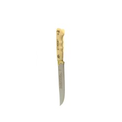 Κρητικό χειροποίητο μαχαίρι με εγγύηση και άσπρη πλαστική λαβή (28 εκ., λάμα 3 χιλ.) Ν7