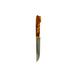 Κρητικό χειροποίητο μαχαίρι με εγγύηση και λαβή από ξύλο ελιάς (28 εκ., λάμα 3 χιλ.) Ν7