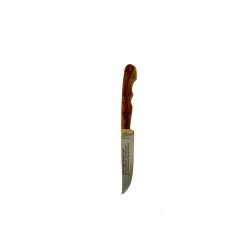 Κρητικό χειροποίητο μαχαίρι με εγγύηση και λαβή από ξύλο ελιάς (16,5 εκ., λάμα 1 χιλ.) Ν1