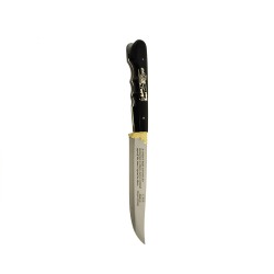Κρητικό χειροποίητο μαχαίρι με εγγύηση και μαύρη πλαστική λαβή (23,5 εκ., λάμα 2,5 χιλ.) Ν5