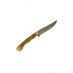 Κρητικό Χειροποίητο μαχαίρι ΚΑΜΠΟΥΡΙΚΟ με εγγύηση & κεράτινη λαβή (22 εκ. Λάμα 3χιλ.) Ν1