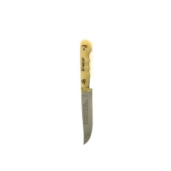 Κρητικό χειροποίητο μαχαίρι με εγγύηση και άσπρη πλαστική λαβή (23,5 εκ., λάμα 2,5 χιλ.) Ν5