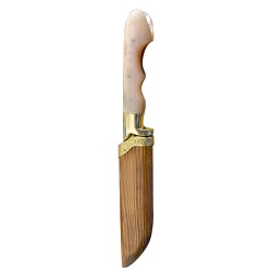  Cretan handmade knife VOSKOMACHIRO with warranty & handle (26 cm, 6mm blade) N7