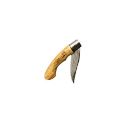 Κρητικός χειροποίητος σουγιάς με εγγύηση, ασφάλεια και λαβή από ξύλο ελιάς ( 21,5 εκ.) Ν3