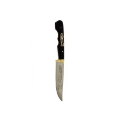 Κρητικό χειροποίητο μαχαίρι με εγγύηση και μαύρη πλαστική λαβή (18,5 εκ., λάμα 1 χιλ.) Ν2