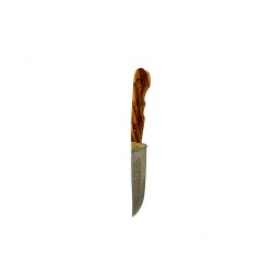 Κρητικό χειροποίητο μαχαίρι με εγγύηση και λαβή από ξύλο ελιάς (18,5 εκ., λάμα 1 χιλ.) Ν2