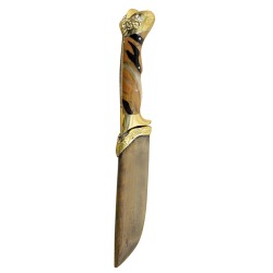 Κρητικό Χειροποίητο μαχαίρι ΒΑΣΙΛΙΣΣΑ με εγγύηση & κεράτινη ή κοκάλινη λαβή (28 εκ., λάμα 4χιλ) Ν7