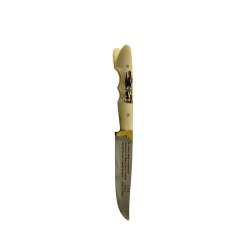 Κρητικό χειροποίητο μαχαίρι με εγγύηση και κοκάλινη λαβή (19,5 εκ., λάμα 2 χιλ.) Ν3