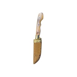 Κρητικό Χειροποίητο μαχαίρι ΒΟΣΚΟΜΑΧΑΙΡΟ με εγγύηση & κεράτινη λαβή (19 εκ. , λάμα 2χιλ) Ν3