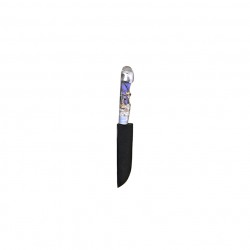  Cretan handmade knife with warranty and plastic handle handle (19.5 cm, 2 mm blade) N3
