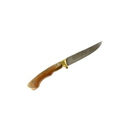 Κρητικό Χειροποίητο μαχαίρι ΚΑΜΠΟΥΡΙΚΟ με εγγύηση & κεράτινη λαβή (27 εκ. Λάμα 4χιλ.) Ν2