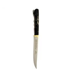 Cretan handmade knife with black plastic handle (28 cm, 3 mm blade) N7